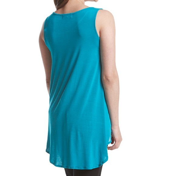 Turquoise Bar Neck Hi-Lo Cami-NWT - Picture 2 of 4